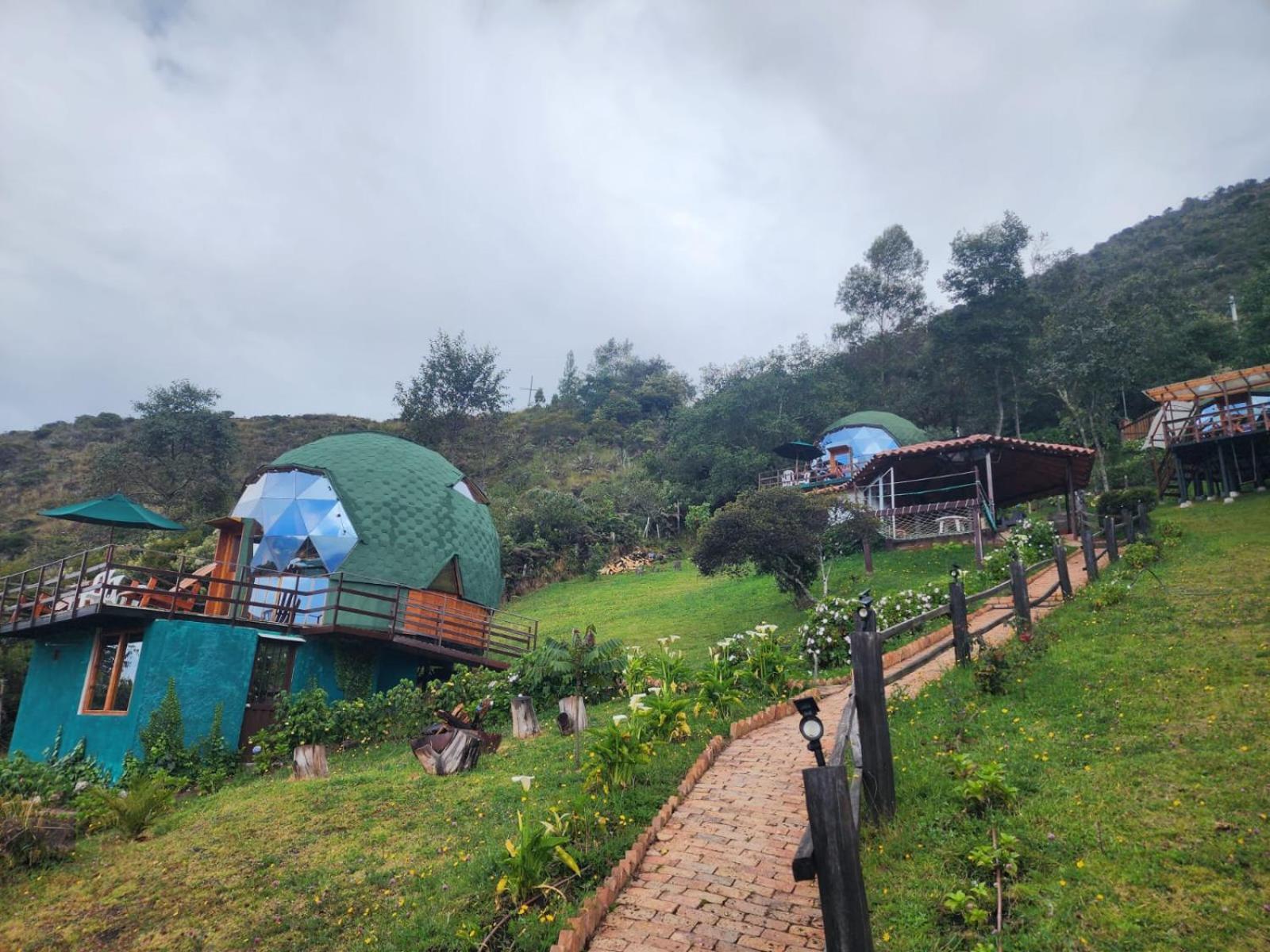 Готель Glamping Sede Campestre Mirador De Pueblo Viejo Ґуатавіта Екстер'єр фото