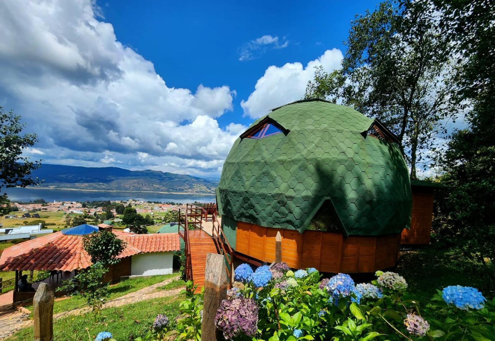 Готель Glamping Sede Campestre Mirador De Pueblo Viejo Ґуатавіта Екстер'єр фото