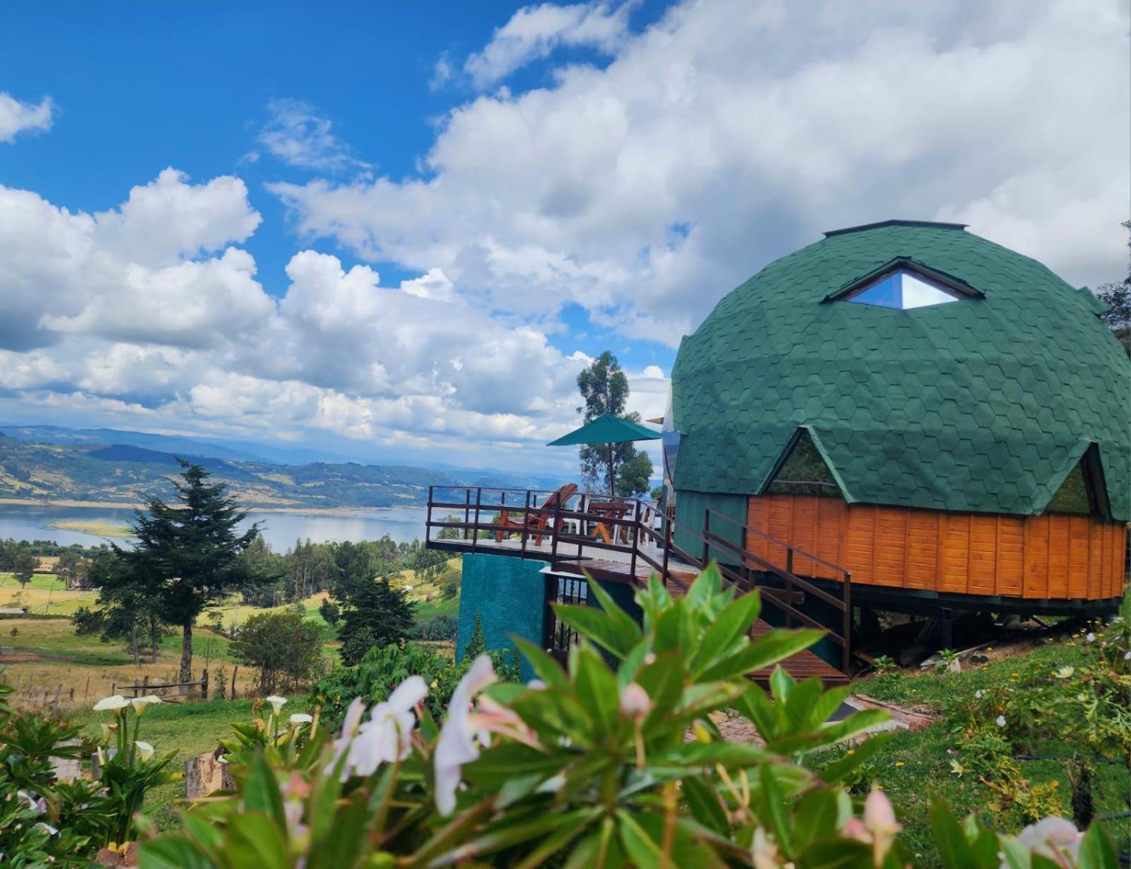 Готель Glamping Sede Campestre Mirador De Pueblo Viejo Ґуатавіта Екстер'єр фото