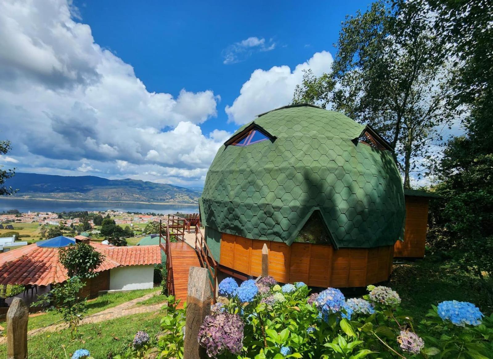 Готель Glamping Sede Campestre Mirador De Pueblo Viejo Ґуатавіта Екстер'єр фото